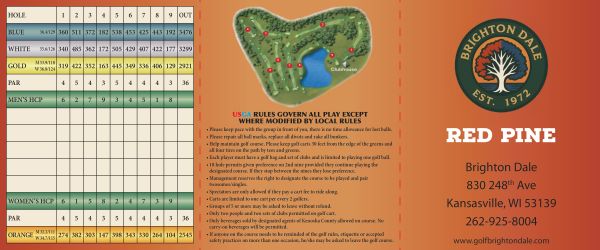 Red Pines Scorecard